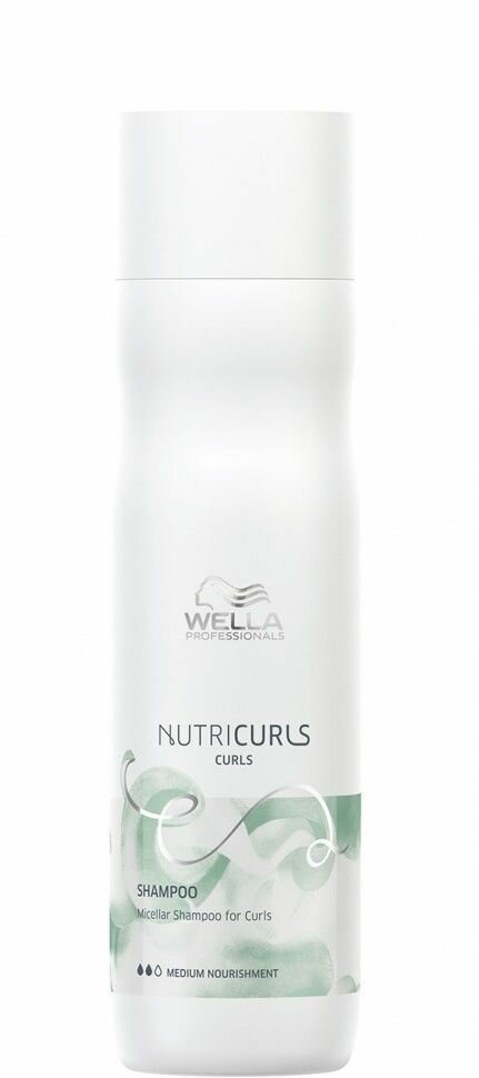 Мицеллярный шампунь для кудрявых волос Micellar Shampoo for Curls, 250 мл (, ) Wella - фото №1