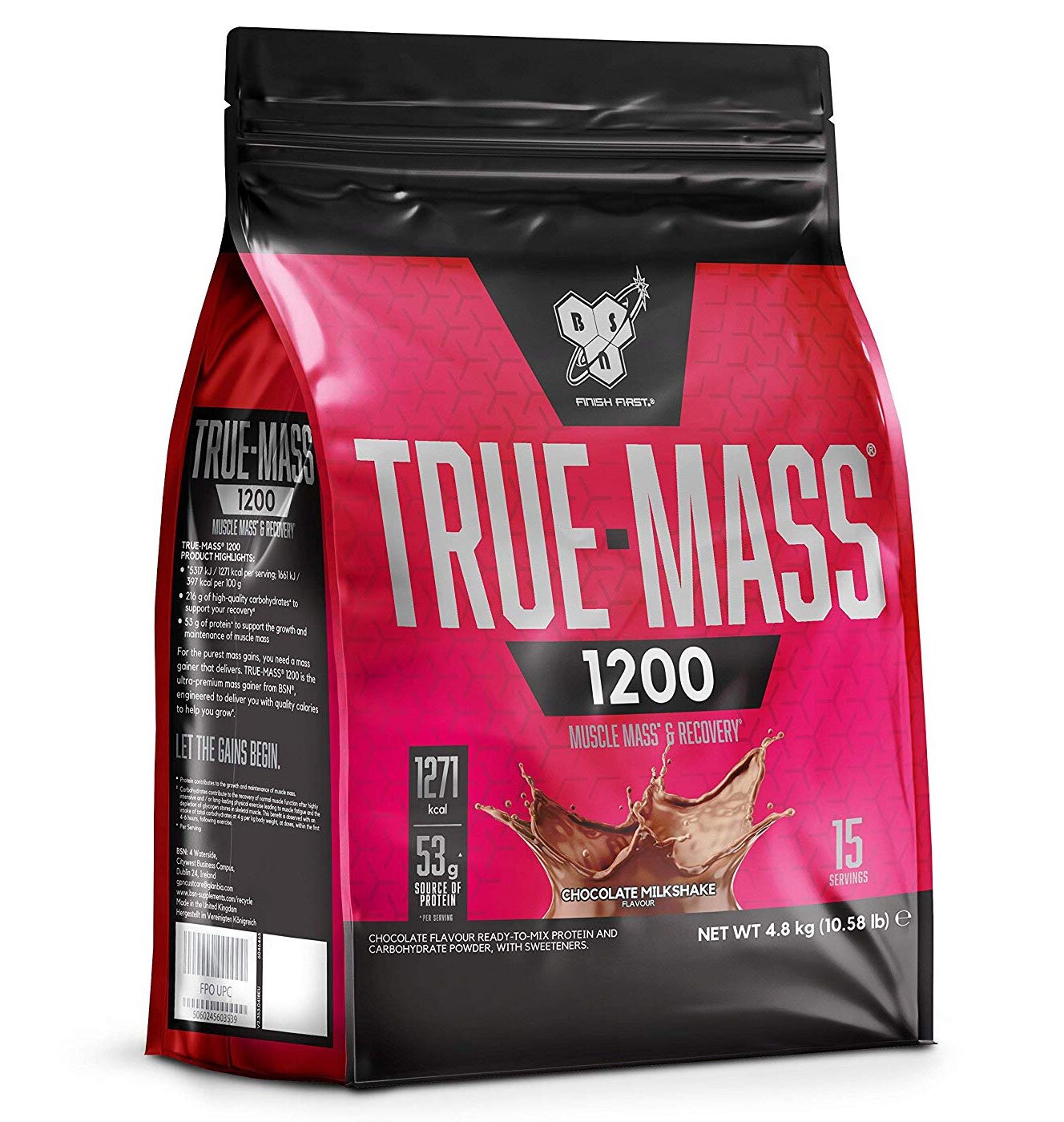 BSN True-Mass 1200 (4650 грамм) - Клубника