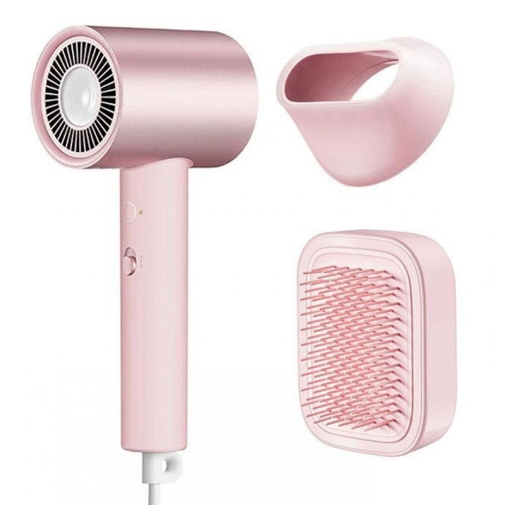 Фен для волос XiaoMi Mijia Water Ion Hair Dryer H500C CMJ03LX-G, Розовый - фотография № 3