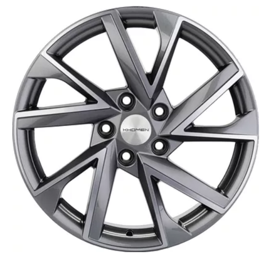   Khomen Wheels KHW1714 (Audi A4) 7x17 5x112 D66,6 ET49 Gray-FP
