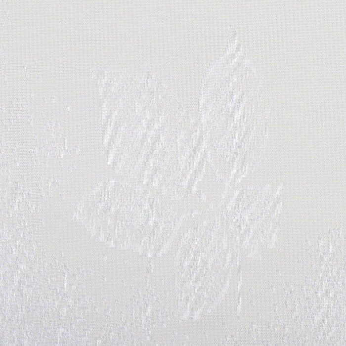 Тюль на кухню со шторной лентой, 260х160 см, цвет белый, 100% полиэстер - фотография № 2