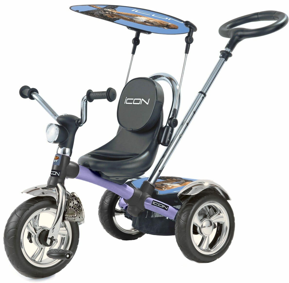 ICON трехколесный велосипед 4 Silver blue puma