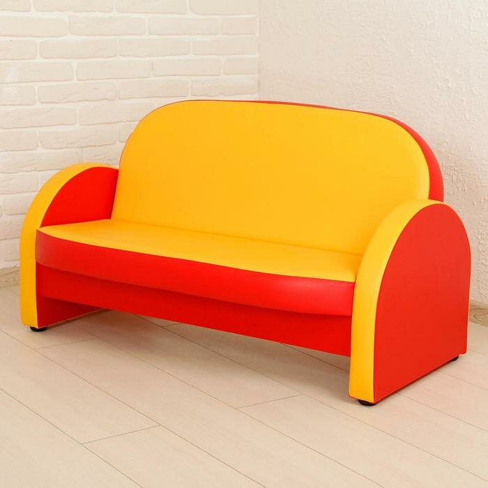 Комплект мягкой мебели «Агата», цвет красно-жёлтый - фотография № 2