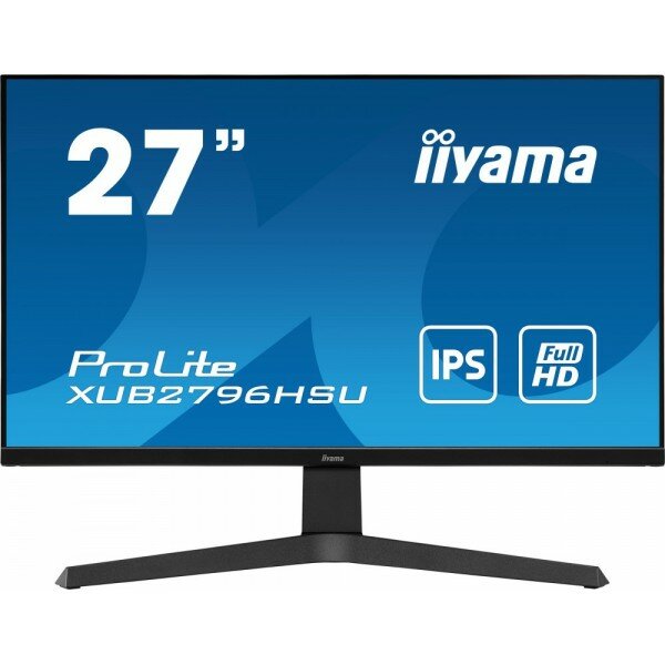 Монитор Iiyama 27 ProLite XUB2796HSU-B1 черный IPS LED 1ms 16:9 HDMI M/M матовая HAS 1000:1 250cd 178гр/178гр 1920x1080 DisplayPort FHD USB 6.8кг