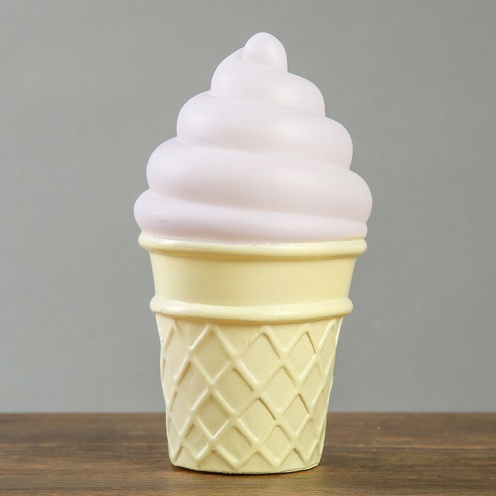 RISALUX Ночник пластик "Мороженое в стаканчике" микс LEDх1 7,5х7,5х14 см - фотография № 5