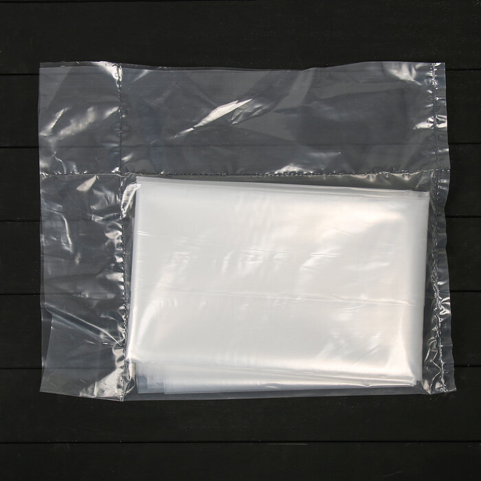 Плёнка полиэтиленовая, толщина 120 мкм, 5 × 3 м, рукав (1,5 м × 2), прозрачная, 1 сорт, ГОСТ 10354-82 - фотография № 2