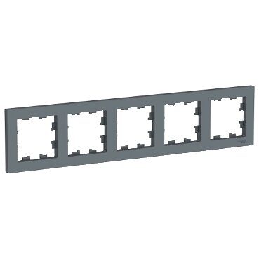 Рамка пятипостовая ATLASDESIGN универсальная грифель | код ATN000705 | Schneider Electric ( 1шт. )