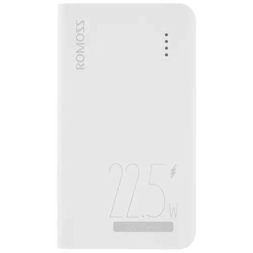 Romoss Sense 4SF Мобильный аккумулятор 10000mAh 3A PD 2xUSB белый 1745832