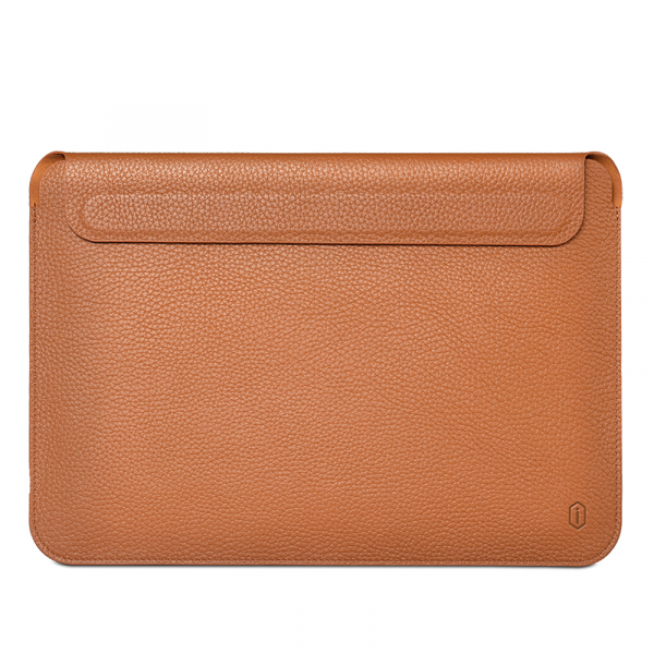 Чехол Wiwu для Macbook 16" Geniunie Leather Laptop Sleeve Brown