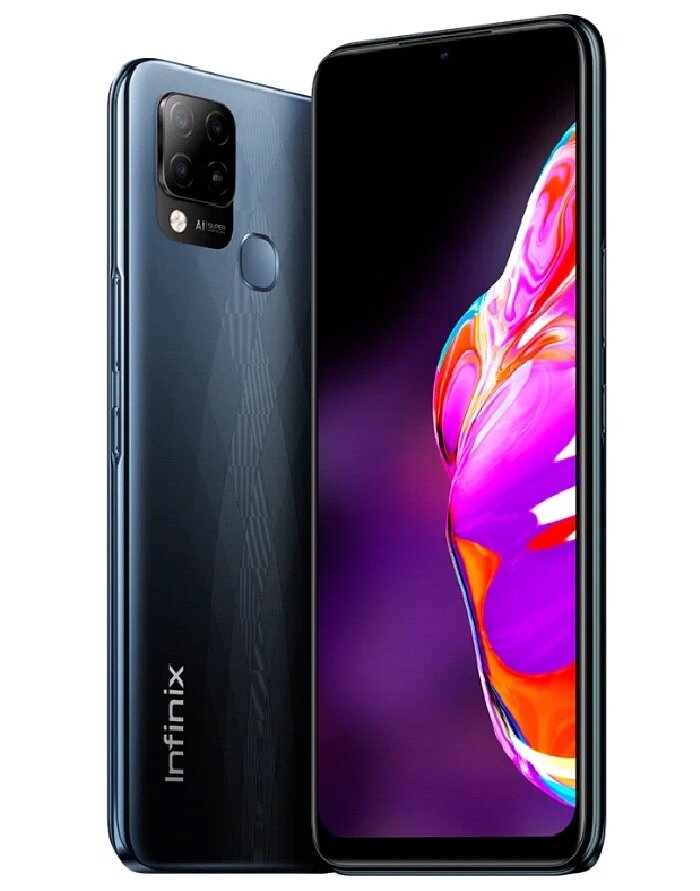 Смартфон Infinix HOT 10S 4/128 ГБ, черный