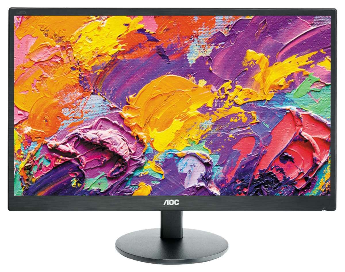 Монитор LCD 21,5'' (16:9) 1920х1080 TN, nonGLARE, 200cd/m2, H90°/V65°, 20М:1, 5ms, VGA, Tilt, 3Y, Black