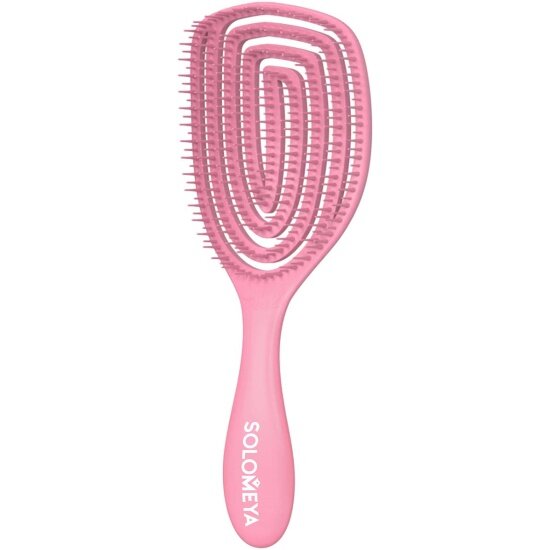 Расческа массажная для сухих и влажных волос Solomeya Brush Oval с ароматом клубники (овал)