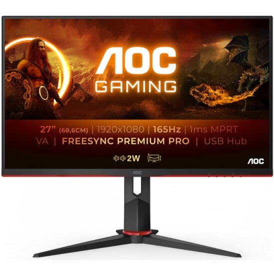 Игровой монитор AOC Gaming 27G2SU/BK 27" black