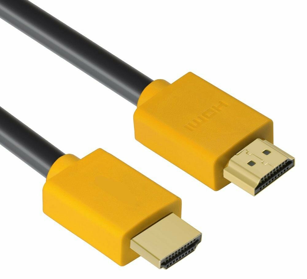 Greenconnect 1.5m HDMI версия 2.0 (желтый, черный)