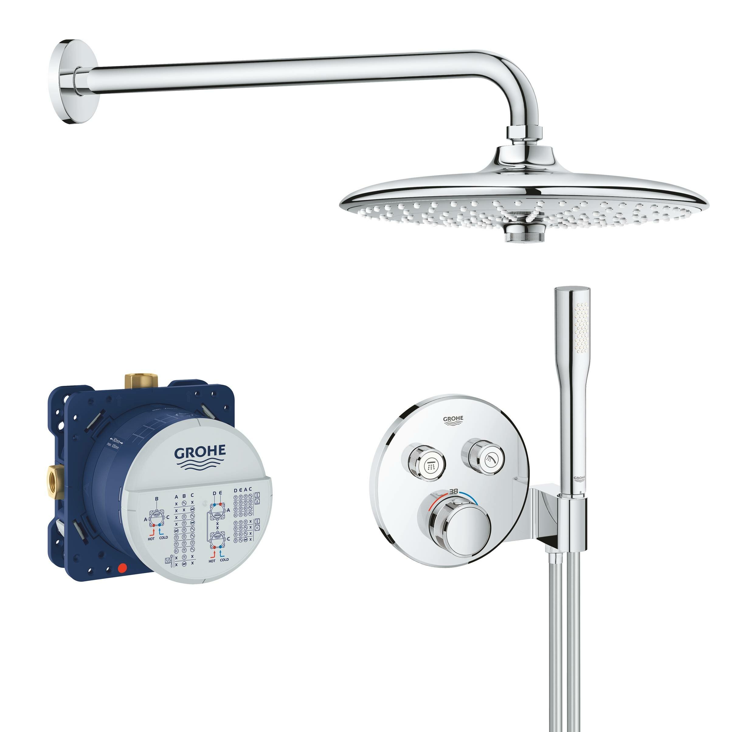 Grohe Душевой комплект Grohe Grohtherm SmartControl 34744000