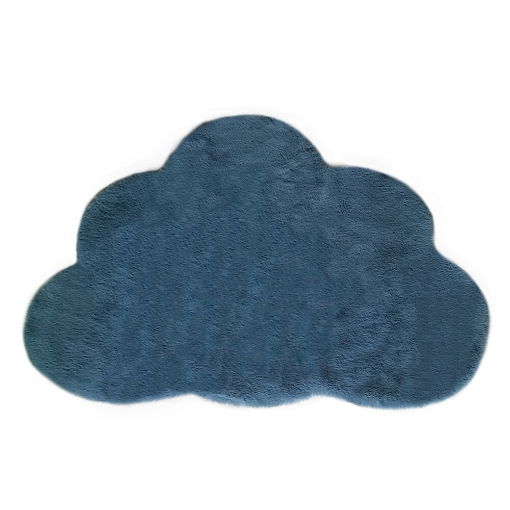 Ковер Cloud MR-447 0,7x1,1 м синий - фотография № 1