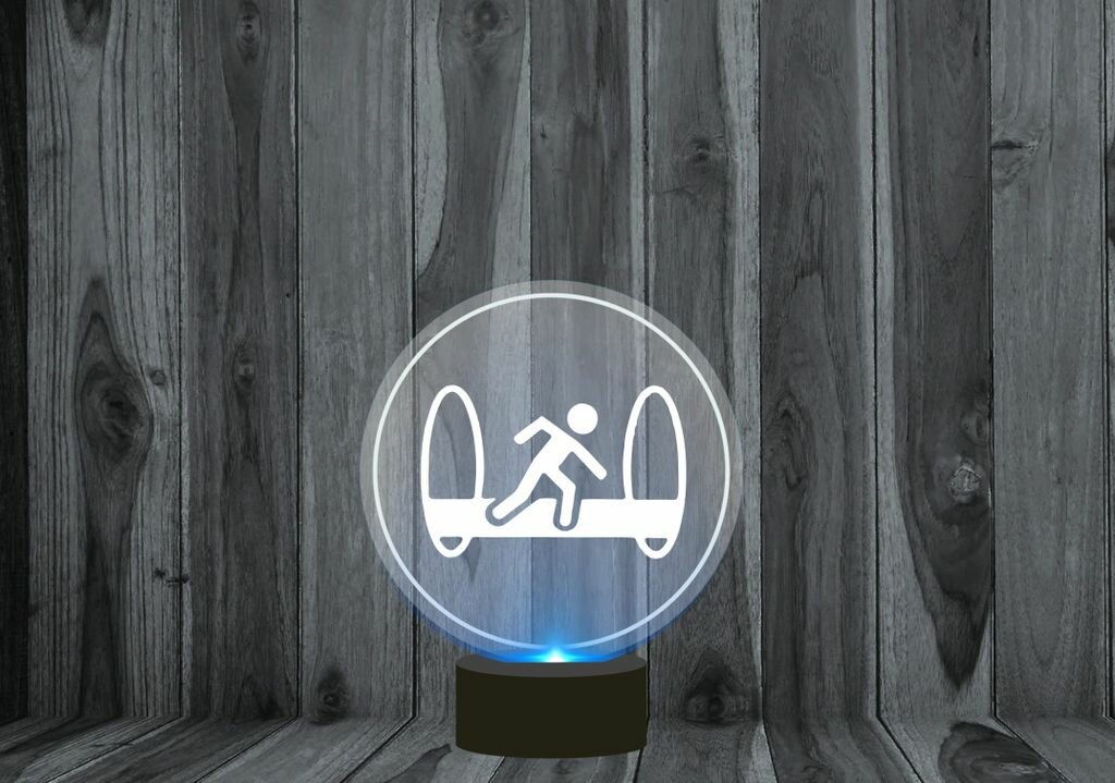 3D светильник ночник Portal 2 Портал 2 №2