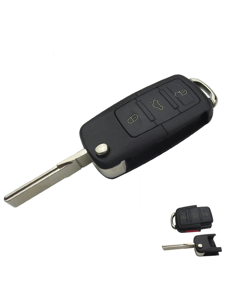 Выкидной ключ для автомобиля Volkswagen 4 кнопки (без чипа)