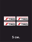 Наклейка на авто Toyota motorsport TRD 5 см. - изображение