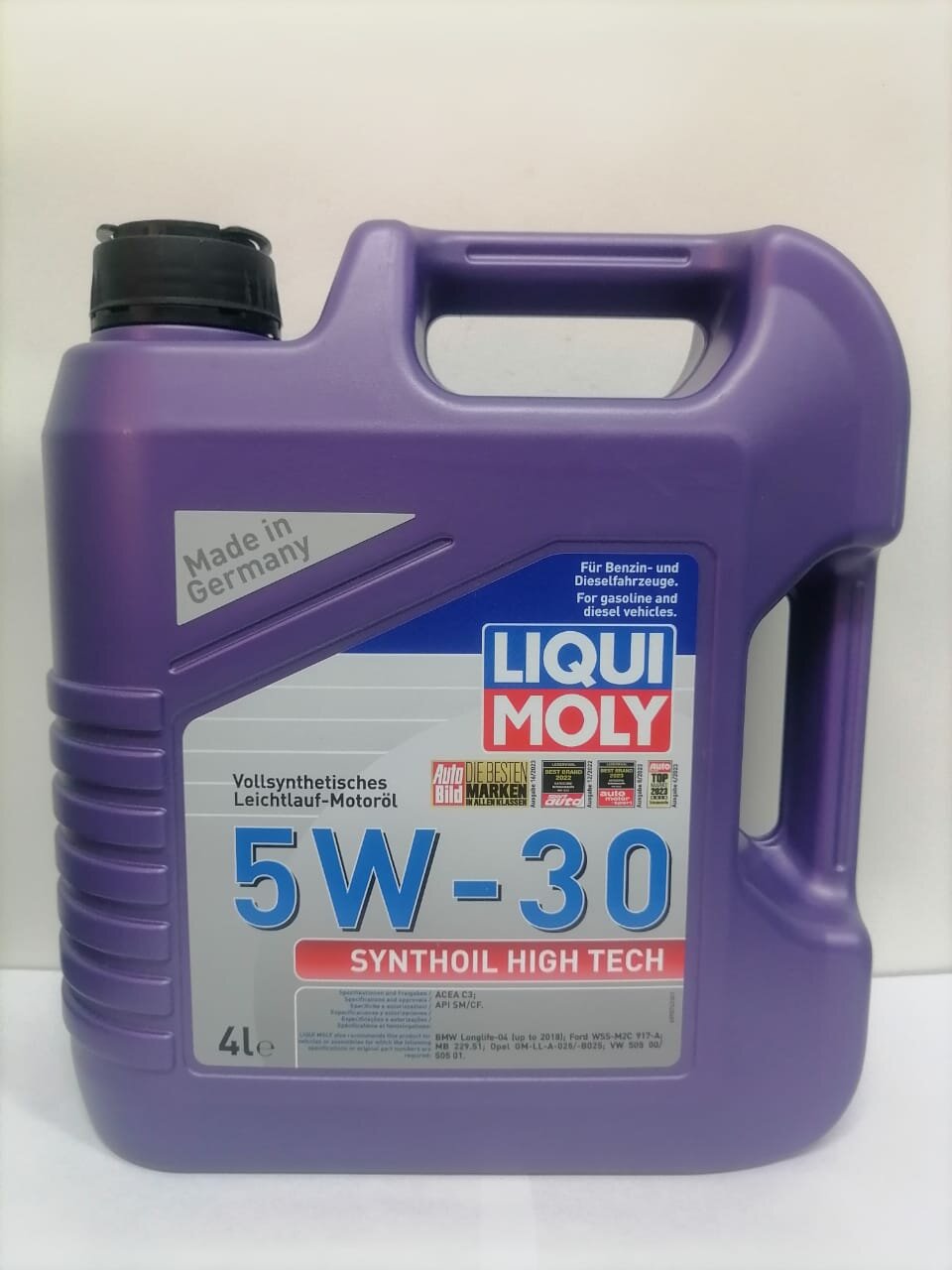 Синтетическое моторное масло LIQUI MOLY Synthoil High Tech 5W-30