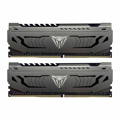 Модуль памяти DDR4 16GB (2*8GB) Patriot Memory PVS416G440C9K Viper Steel, PC4-35200, 4400MHz, CL19, 1.35V, XMP радиатор