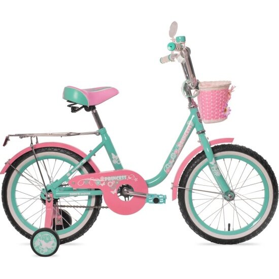 Детский велосипед Black Aqua Princess 16", 1s (розовый-белый)