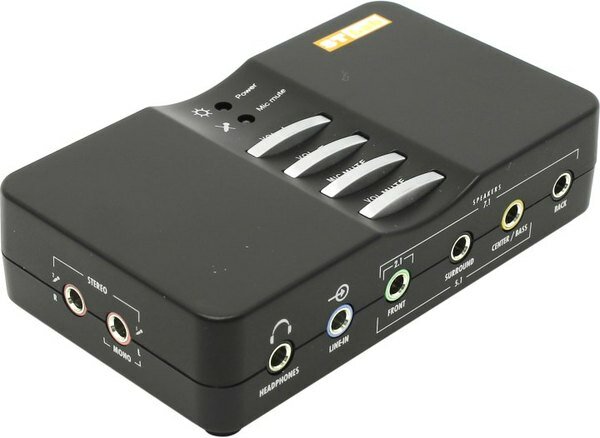STLab (m-330) USB Sound BOX (USB2.0)Analog 2In/7.1Out,Digital In/Out,16Bit/48kHz