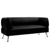 Диван Меб-фф Офисный трехместный диван V-700 черный - изображение