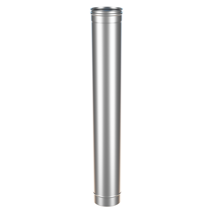Труба d 150, 1м (0,5мм) из оцинкованной стали BRIZ (воздуховод, дымоход, вентиляция)