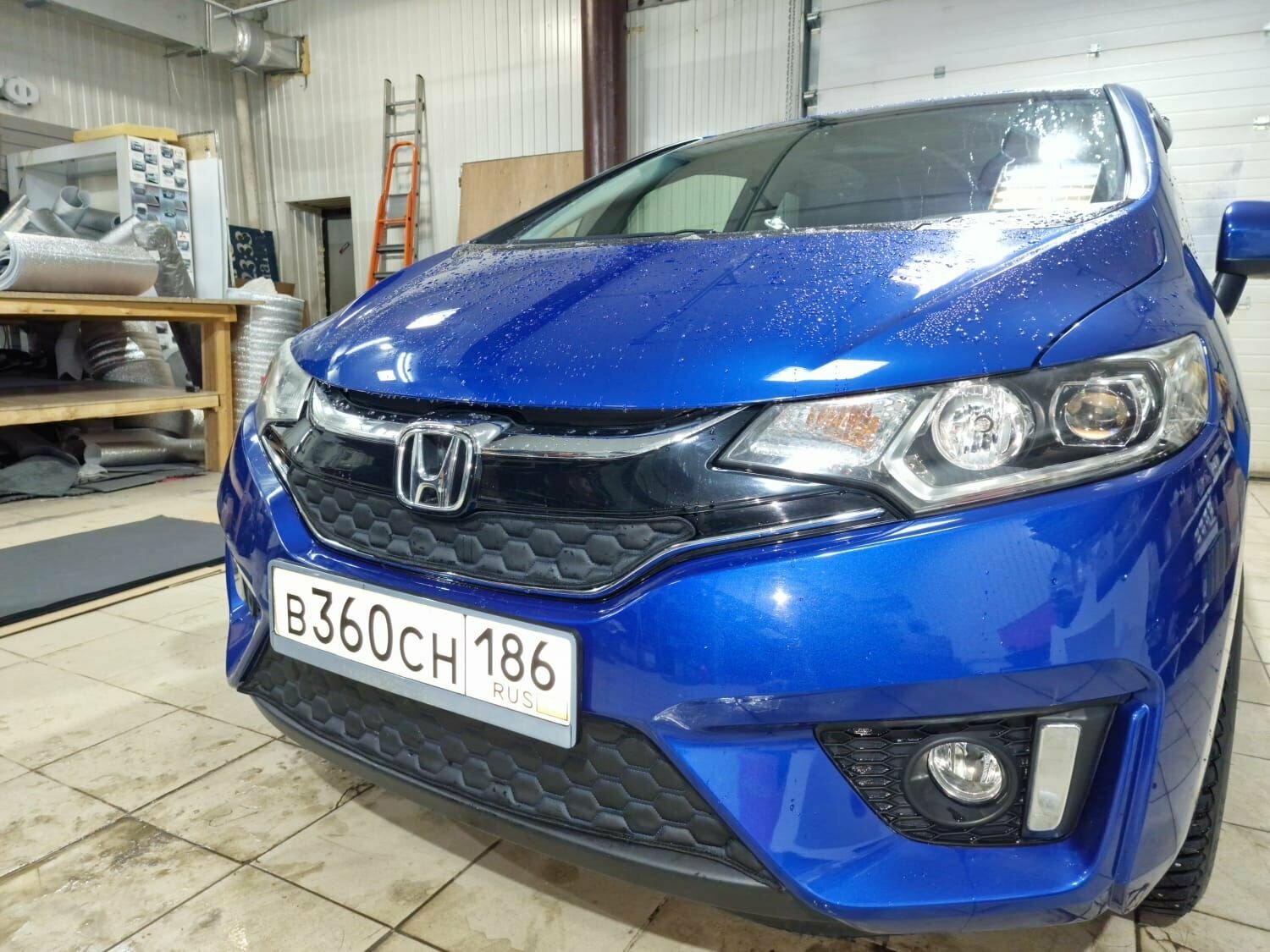 Утеплитель радиатора для Honda Fit 2013 -2017 Комплект