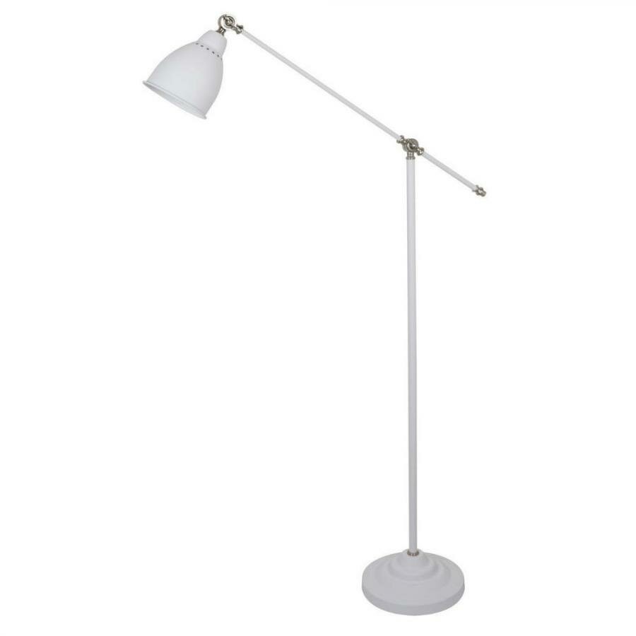 Торшер Arte Lamp Braccio A2054PN-1WH E27 60 Вт