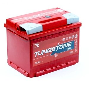 Аккумулятор Tungstone EFB 60 Ач 600А прямая полярность