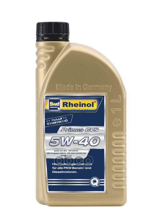 SWD Rheinol Swd Rheinol Primus Cvs 5W-40 Син. (1Л)