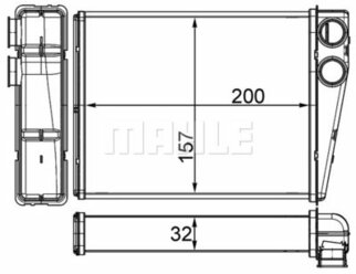 Радиатор отопителя Mercedes GL-Class/M-Class/R-Class 05>14 MAHLE AH263000S