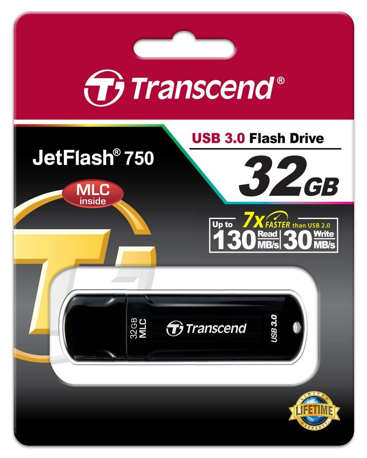 Внешний накопитель 32GB USB Drive Transcend 750 (TS32GJF750K)