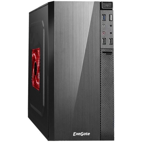 Корпус EXEGATE Minitower BAA-104U, черный (EX277806RUS)