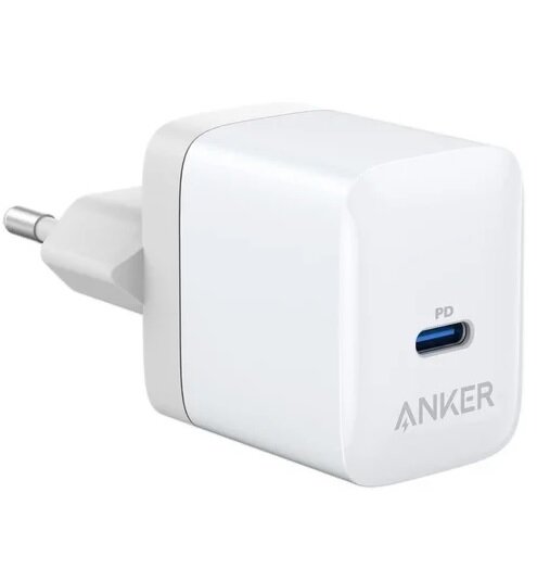 Сетевая зарядка ANKER PowerPort III 20W белый (RU)