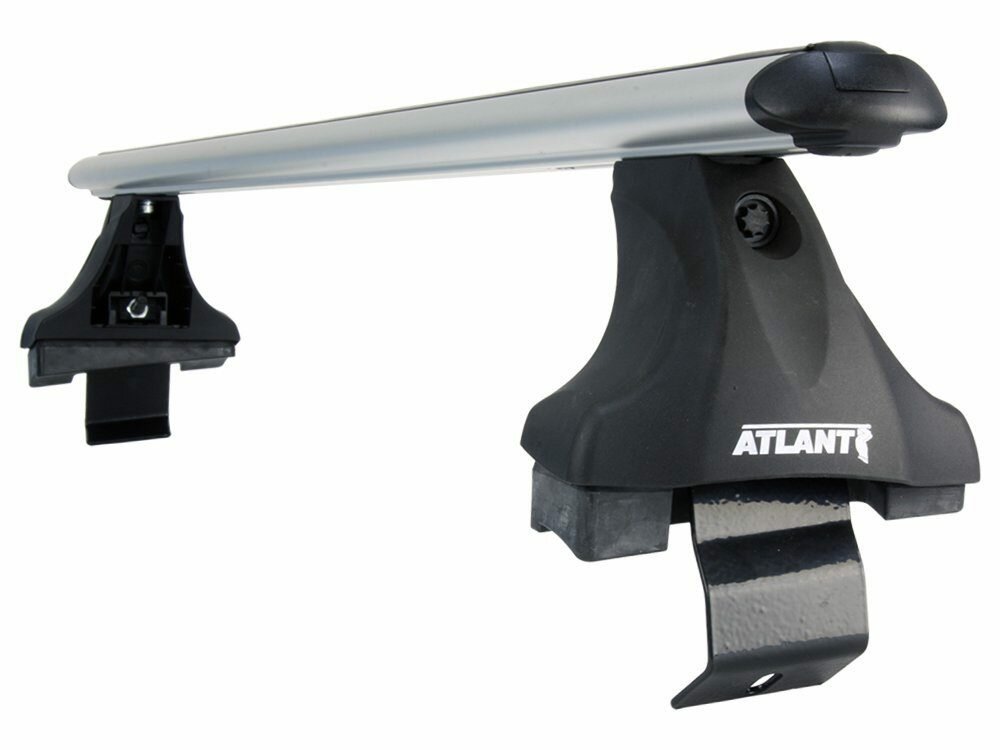 Багажник Atlant (Атлант) для Audi Q7 5-дв. внедорожник 2006-2015 на интегр. рейлинг (аэродинамическая дуга) Арт. 7002+8827+7177
