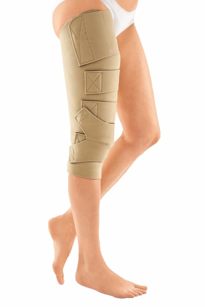 РНК бандаж на бедро и колено circaid JUXTAFIT essentials upper leg w/knee Medi JU287, XL, левый, Укороченная