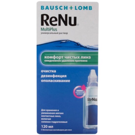 Раствор для контактных линз BAUSCH & LOMB Bausch&Lomb ReNu Multiplus 120