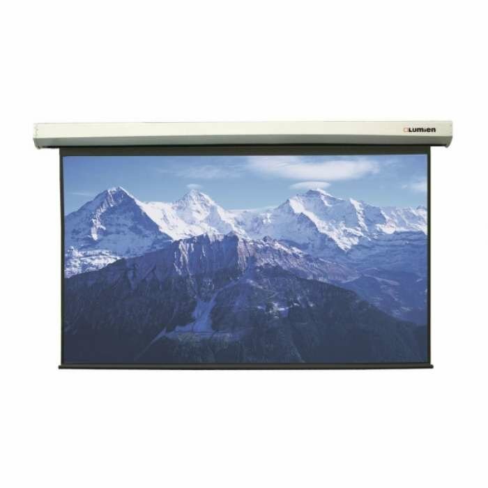 [LMLC-100104A] Экран с электроприводом Lumien Master Large Control 299x510 см (раб. область 281х500 см) (225"), Matte White FiberGlass