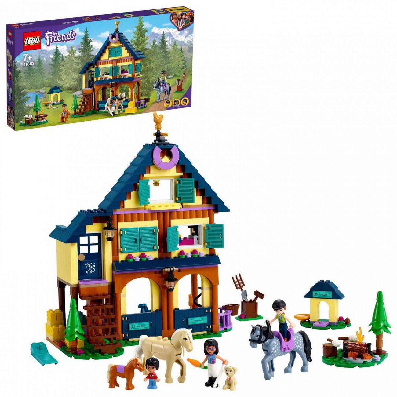 Конструктор LEGO Friends Лесной клуб верховой езды 41683-L