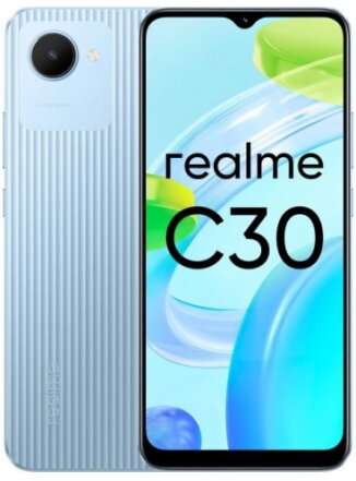 Мобильный телефон Realme C30 2/32 ГБ, голубой