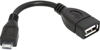 Переходник Defender USB OTG microUSBM-USBF, 8см 87300