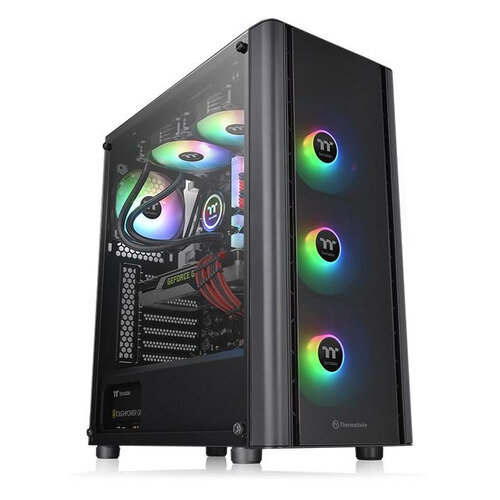 Корпус ATX Thermaltake V250 TG ARGB, Midi-Tower, без БП, черный [ca-1q5-00m1wn-00]