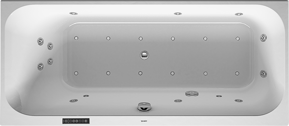 Duravit Happy D2 1600х700х480 водн.-возд.+спина+ноги, сист.L 760308000CL1000