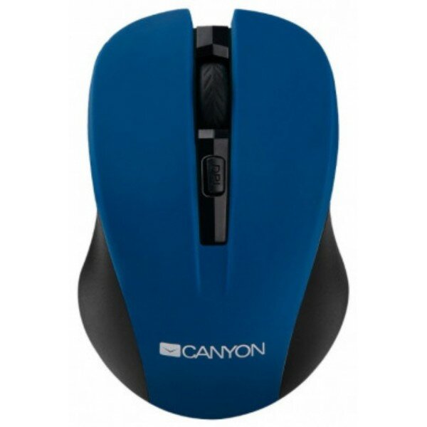 Мышь CANYON CNE-CMSW1BL Blue USB (wireless mouse with 3 buttons, DPI changeable 800/1000/1200)