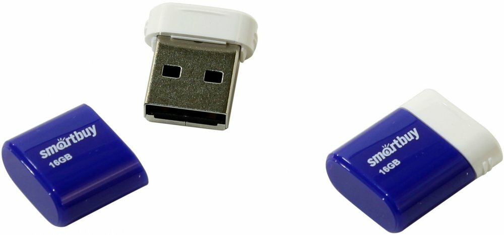 USB Flash накопитель 16Gb SmartBuy Lara Blue (SB16GBLARA-B)