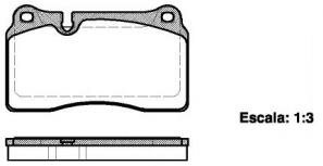 Комплект тормозных колодок диско Nk 224788 Aston Martin: 4G432D007AA. Land Rover: SFP500070 SFP500045. Vag: 7L6698151E