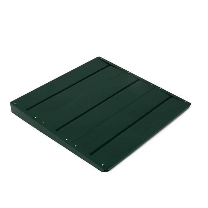 Крышка для компостера, 100 × 100 см, оцинкованная, зелёная - фотография № 2